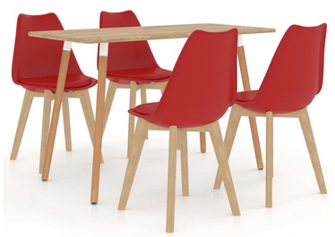 Обеденный комплект VLX Dining Set 287245/289137, красный