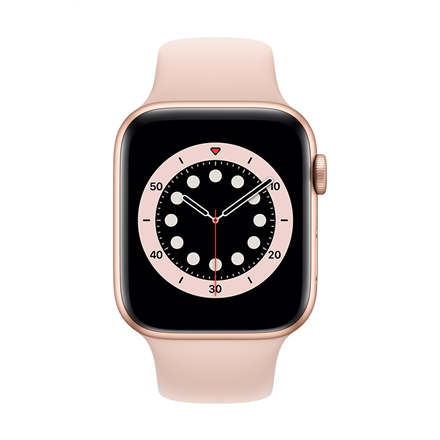 Умные часы Apple Watch 6 GPS + Cellular 44mm Sport Band, золотой/розовый