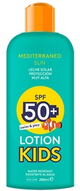 Солнцезащитный лосьон Mediterraneo Sun Kids Swim & Play SPF50, 200 мл