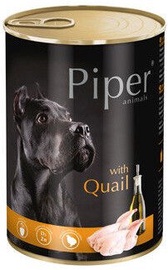 Mitrā suņu barība (konservi) Dolina Noteci Piper Dog Food Quail 400g