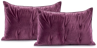 DecoKing Daisy Pillowcase Berry/Mauve 50x70 2pcs