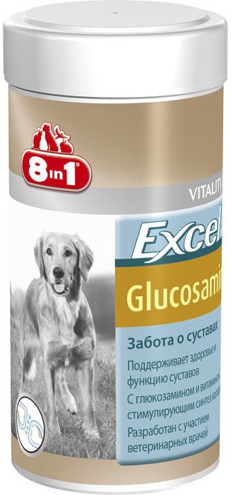 Maisto papildas šunims 8in1 Exel Glucosamine 55tb, 0.055 kg
