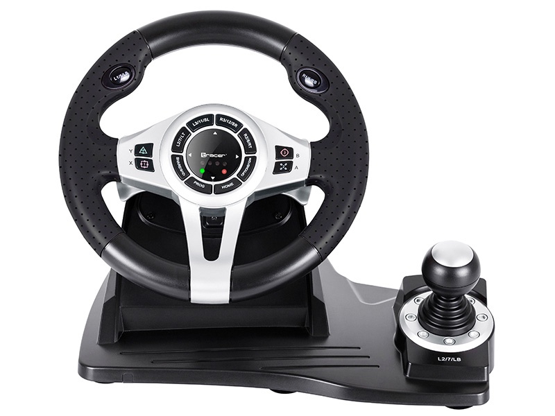 Игровой руль Tracer Roadster 4 in 1, серебристый
