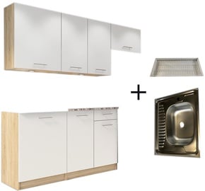Кухонный гарнитур Tuckano Complete R, белый, 2 м
