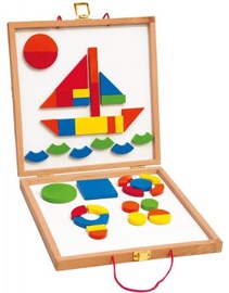 Woodyland Educational Board With Magnetic Shapes 42pcs