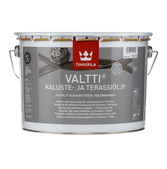 Древесное масло Tikkurila Valtti Kaluste, 9 l