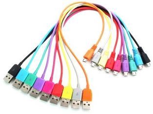 4World Cable USB-micro Red 1m
