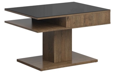 Kavos staliukas Black Red White Campo Oak/Black, 800x600x500 mm