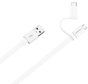 Juhe Huawei Cable USB / USB Type-C / Micro-USB White