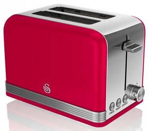 Swan 2 Slice Retro Toaster ST19010RN Red