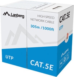 Провод Lanberg UTP Cat5e CCA, Nėra, 305 м, красный