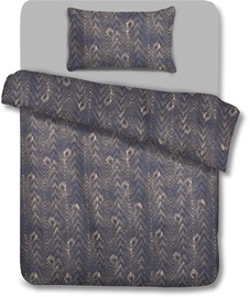 Gultas veļas komplekts AmeliaHome Basic, dzeltena/pelēka, 135x200/80x80 cm