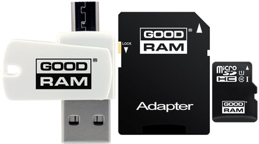 Atmiņas karte GoodRam M1A4 16GB microSDHC Class 10 + Adapter + USB Reader