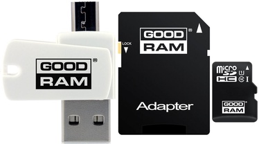 GoodRam M1A4 16GB microSDHC Class 10 + Adapter + USB Reader