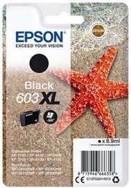 Кассета для принтера Epson 603XL, черный, 8.9 мл