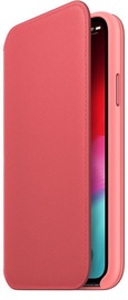Apple Leather Folio Case For Apple iPhone XS Max Peony Pink
