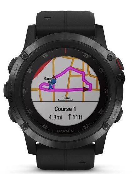 I manusis laikrodis Garmin Fenix 5x Plus juoda Senukai.lt