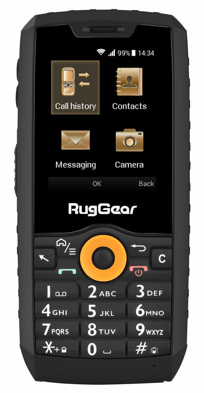 Мобильный телефон RugGear RG150, черный, 256MB/512MB - 1a.lt