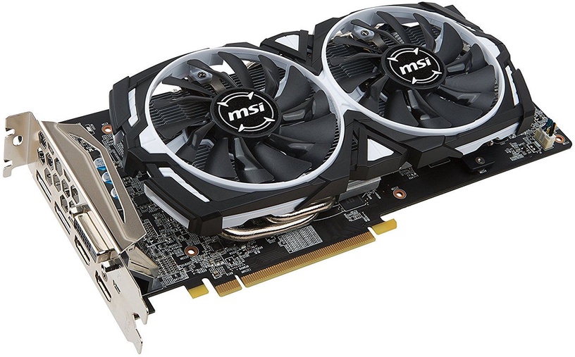 Видеокарта MSI Radeon RX 580 Armor OC RX580ARMOR8GOC, 8 ГБ, GDDR5