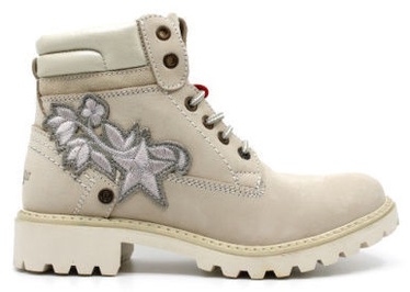 Wrangler Creek Patch Fur Leather Winter Boots Winter Cream Light Brown 41