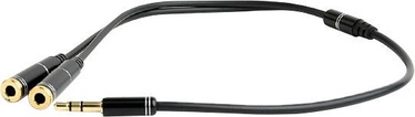 Gembird 3.5mm Audio Splitter Cable 10cm Black