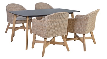 Home4you Henry K10246 Table And 4 Chairs Beige