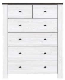Black Red White Antwerpen Chest Of Drawers KOM6S Sibiu Larch Light/Larico Pine