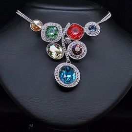 Diamond Sky Necklace Color Season With Swarovski Crystals