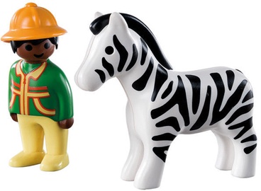 Playmobil 1-2-3 Ranger With Zebra 9257
