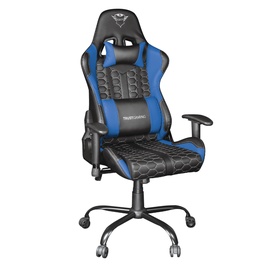 Spēļu krēsls Trust Resto GXT 708B, 66 x 74 x 127 - 134 cm, zila/melna