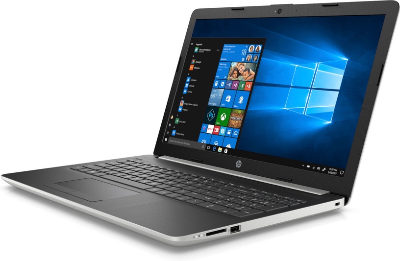 Portatīvais dators HP 15 15-da1012nw 5QT18EA, Intel Core i5-8265U, 8 GB, 256 GB, 15.6 ", Intel® UHD Graphics 620, sudraba