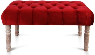 Пуф Mondex, красный, 80 см x 40 см x 38 см (поврежденная упаковка)