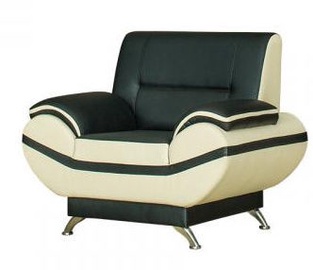 Bodzio Livonia Armchair Eco Leather Black/Pearl