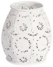 Home4you Candle Lantern Venice D10xH11cm White Metal