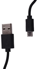 Whitenergy Cable USB to USB- micro Black 1m