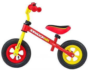 Vaikiškas dviratis Milly Mally Dragon Air Balance Bike Yellow Red 2800