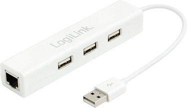 Jagaja Logilink Adapter USB 2.0 to RJ45 with 3-port USB Hub UA0174A