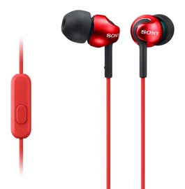 Наушники Sony MDR-EX110AP in-ear, красный