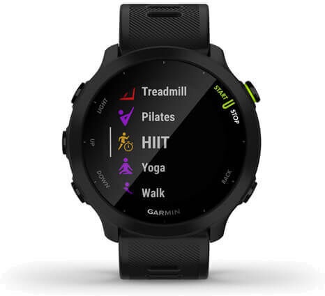 Viedais pulkstenis Garmin Forerunner 55, melna