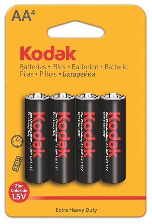 Baterijas Kodak, AA, 4 gab.