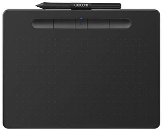 Графический планшет Wacom Intuos S Black, 200 мм x 160 мм x 8.8 мм, черный