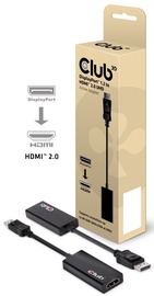 Club 3D DisplayPort 1.2 to HDMI 2.0 UHD Active Adapter Black