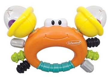 Infantino Rattle & Teether Sand Crab 304889
