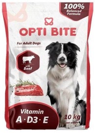 Opti Bite For Adult Dogs Dry Food Beef 10kg