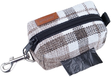 Amiplay London Waste Bags Dispenser 9x5x4cm Brown
