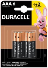 BATERIJAS DURACELL AAA LR03 4+2 GAB.