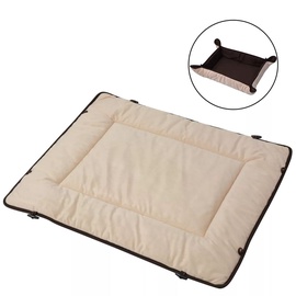 Кровать для животных VLX Dog Bed, коричневый/кремовый, 650x800 мм
