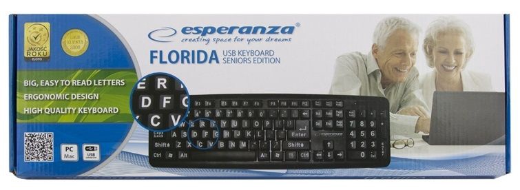 Клавиатура Esperanza EK129 Florida EN, черный