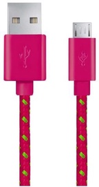 Esperanza Braided Cable USB to USB-micro Pink 1m