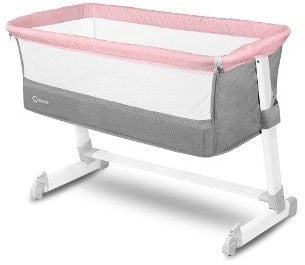 Lionelo Travel Bed Theo Pink/Grey